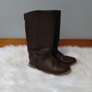 Girls' tall brown boots sz. 1